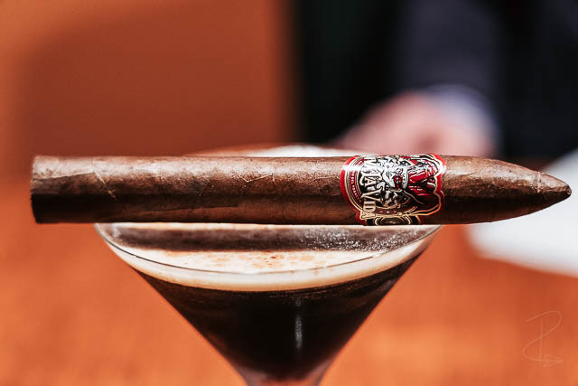 Viva la Vida Torpedo cigar and an espresso martini cocktail